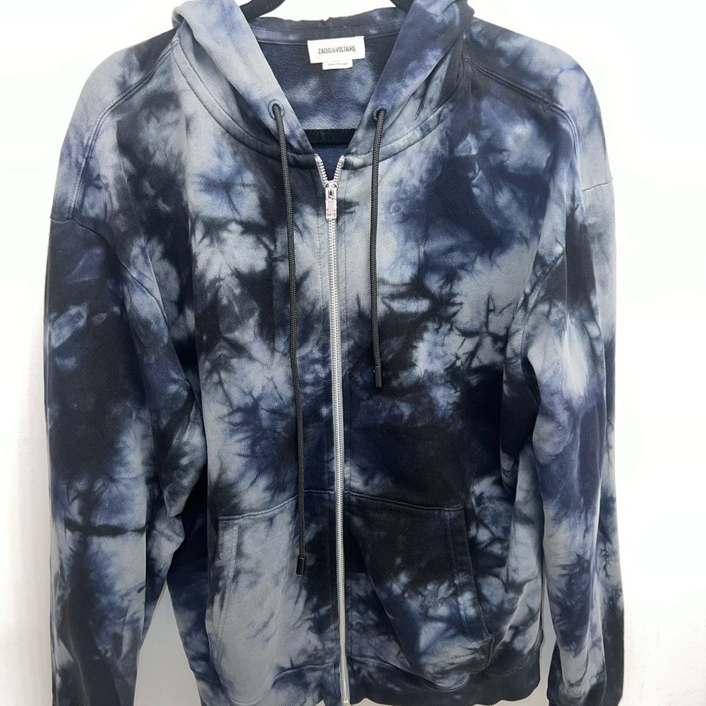 Zadig & Voltaire Tie Dye Zip Up Sweatshirt - Picture 3 of 4